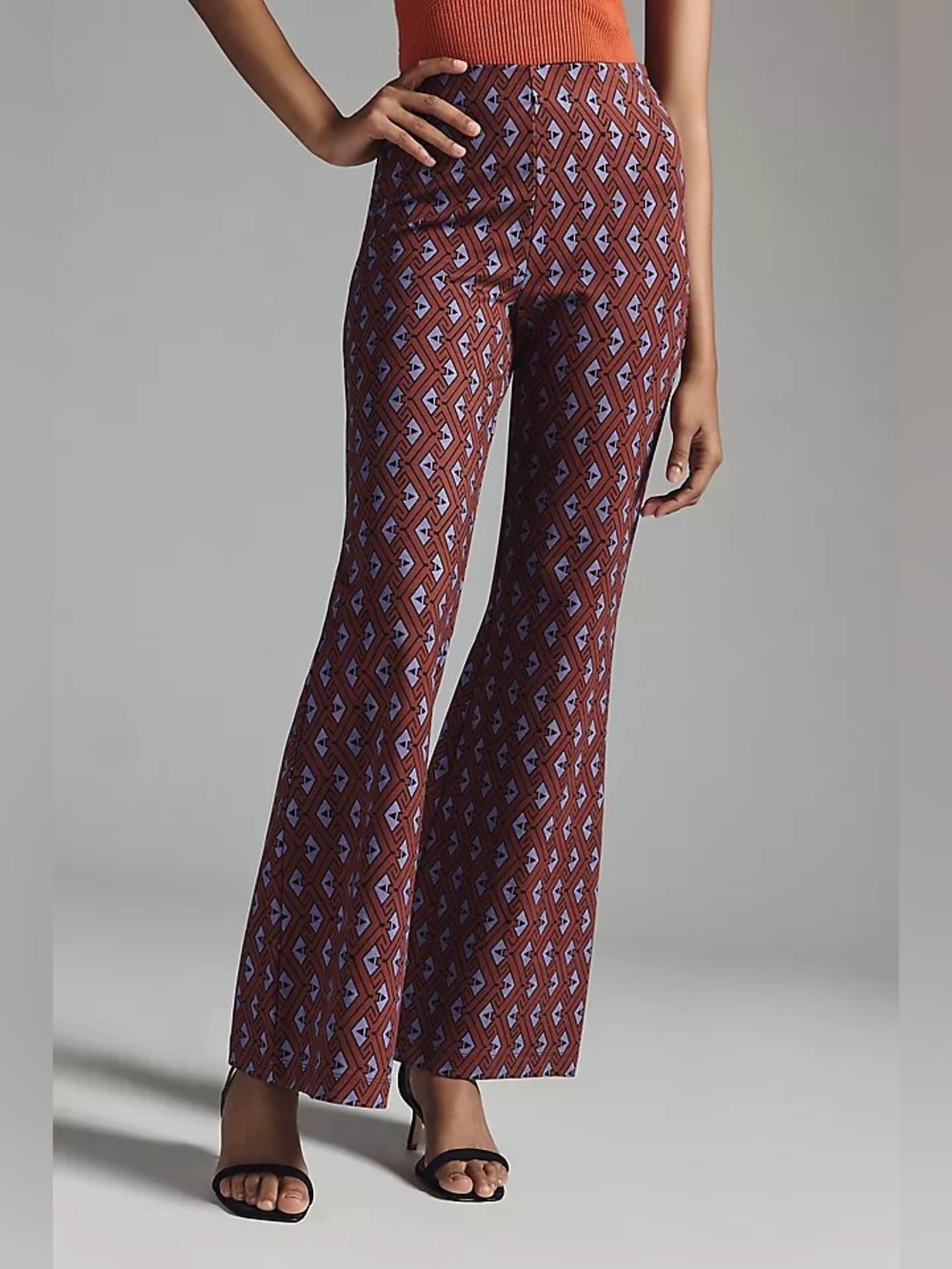 NWT Anthropologie “ The Joni” Flare pants size M MSRP $98